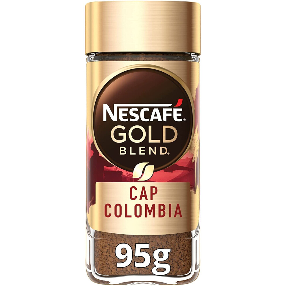 Nescafe Gold Blend Cap Colombia Instant Coffee 95G (Pack Of 6)