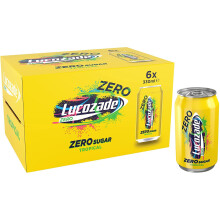 Lucozade Zero Tropical Can 6x330ml