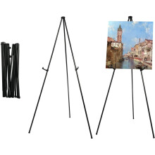 STANDNEE Art Easel, Folding Artist Easel Stand, 168cm Display Easel Portable and Adjustable for Art Display,Store Sign and...