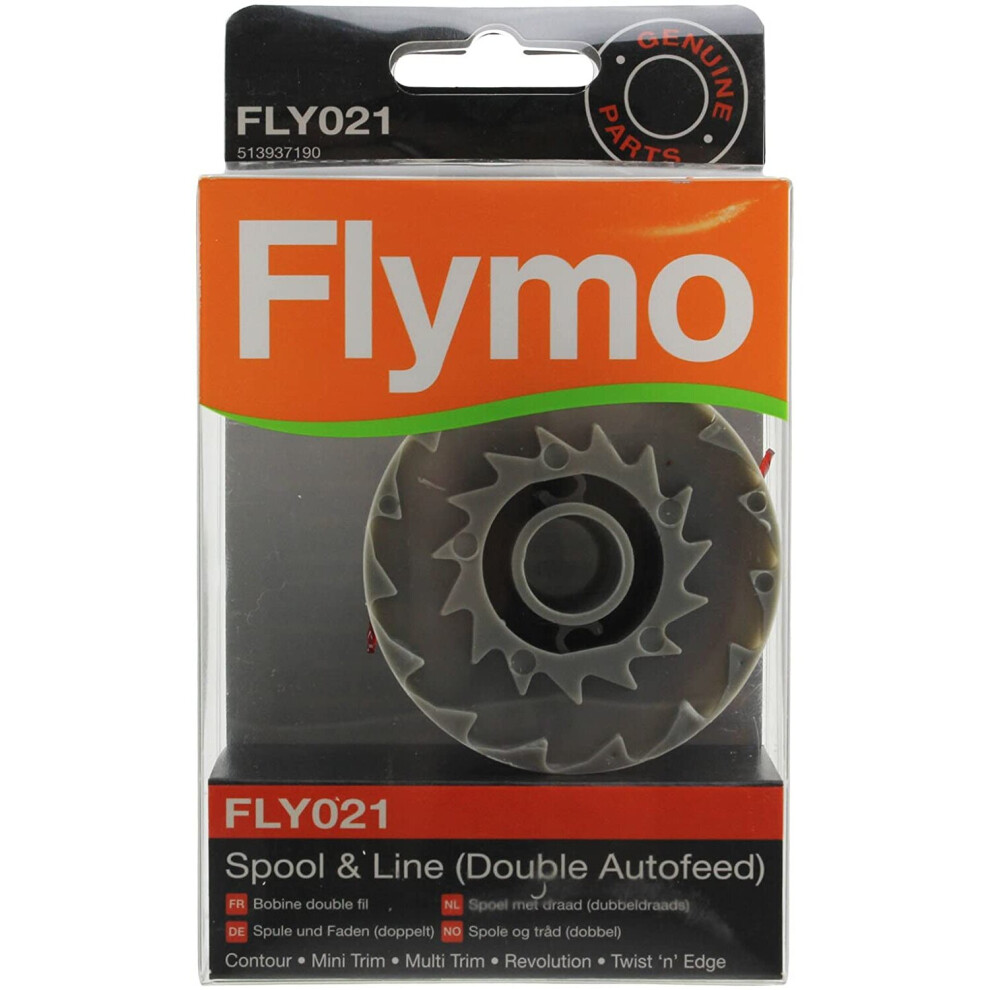 Flymo Genuine Revolution 2500 Strimmer Spool & Line Double Autofeed (Fly021)