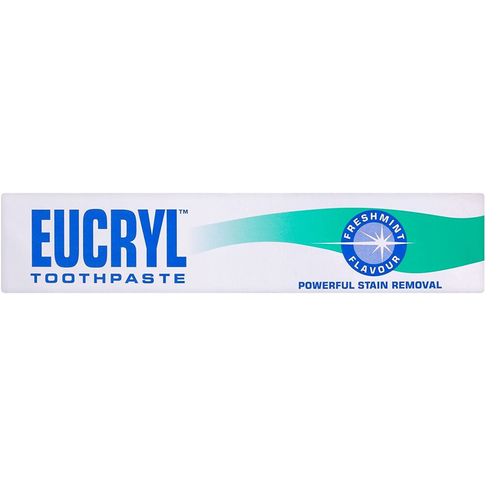 Eucryl Smokers Toothpaste Freshmint 50Ml Powerful Stain Removal (Pack Of 6)