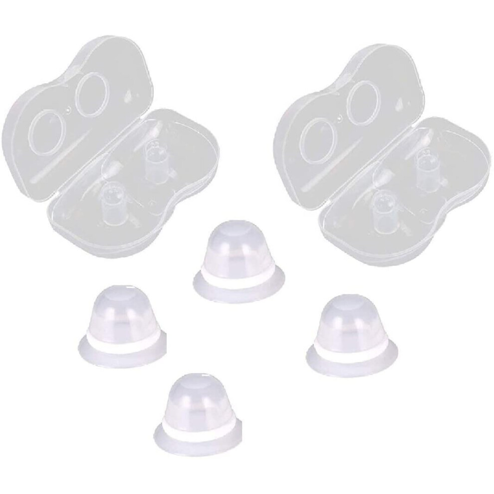 Careforyou 2Pair Nipple Corrector For Flat Inverted Nipples Silicone With Clear Case Finever Careforyou