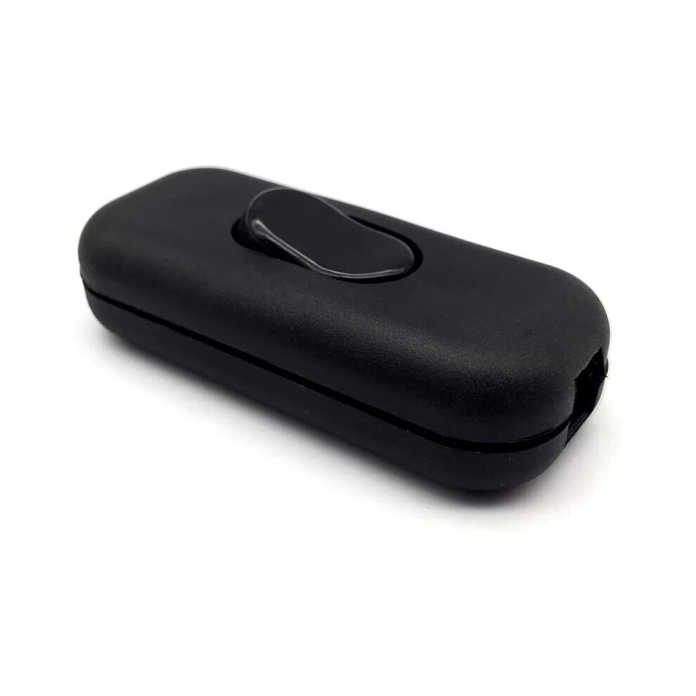 Torpedo Switch 6Amp In-Line Switch For Small Appliance Or Lamp, Black 2 Or 3 Core 1 Pack 731717537793