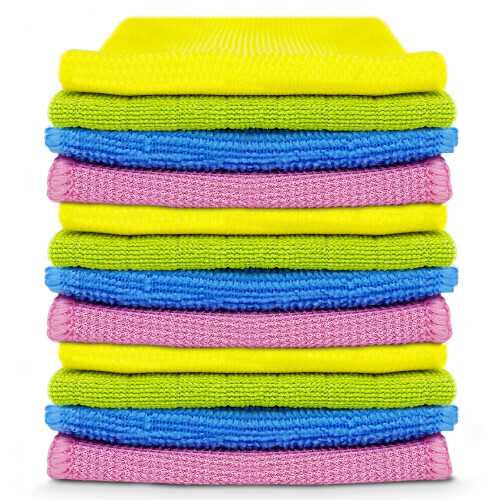 SOL (12pk) Microfibre Cleaning Cloths 4-12pk Duster