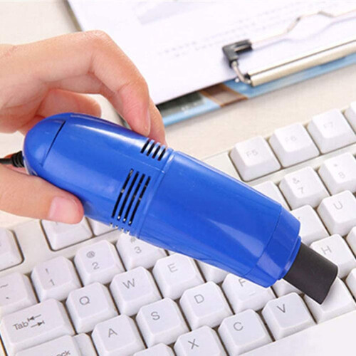 (Blue) Mini USB Vacuum Cleaner Keyboard Computer Cleaner 1