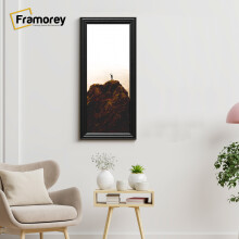 (12x8 Inch) Panoramic Size Black Picture Frame / LW Style Wall Art Frame / Modern Photo Frames