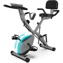 AceFuture 4-IN-1 Exercise Bikes for Home Use, Folding Indoor Stationary Cycling Bike with Arm/Leg Workout Bands,16 Levels...