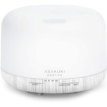 ASAKUKI 500ml Premium Essential Oil Diffuser, 5 In 1 Ultrasonic Aromatherapy Fragrant Oil Vaporizer Humidifier, Purifies The Air, Timer and Auto-Off