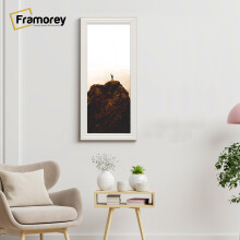 (15x9 Inch) Panoramic Size White Picture Frame / LW Style Wall Art Frame / Modern Photo Frames