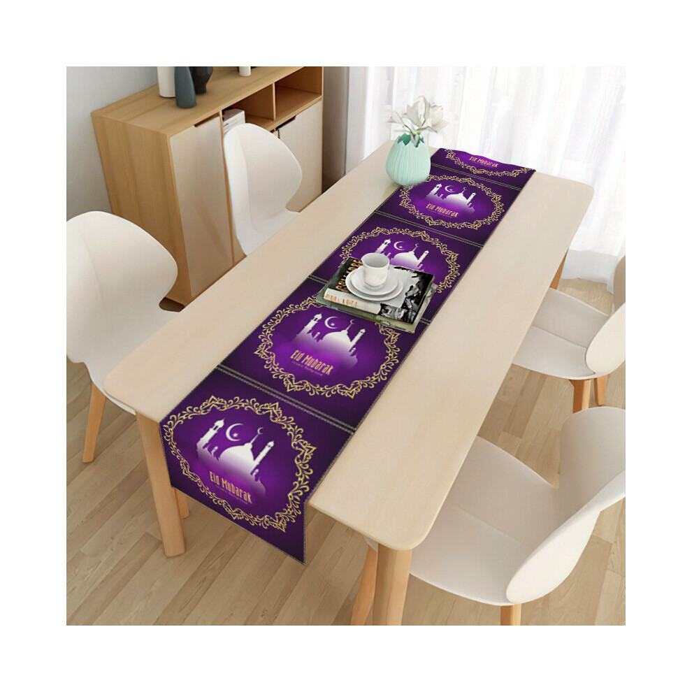 (13, 33*200cm) 2022 1pcs Muslim Tablecloth Ramadan Decorations for Home EID Mubarak Decors