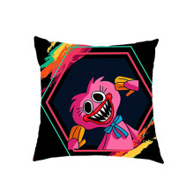 (PinkBlack, Velvet) 45cm Cute Poppy Playtime Huggy Wuggy Pillowcase