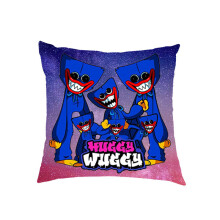 (BluePink, Flax) 45cm Cute Poppy Playtime Huggy Wuggy Pillowcase