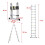 3.8M(1.9M+1.9M) A-frame Multi-Purpose Aluminium Telescopic Ladder 6