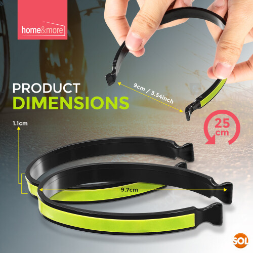 SOL 4pk Bicycle Clips | Lightweight Reflective Cycle Clips | Trousers 1