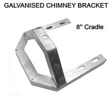 8" inch Galvanised Steel Chimney Mitre Cradle Mounting Bracket TV Aerial DAB