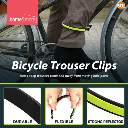 SOL 4pk Bicycle Clips | Lightweight Reflective Cycle Clips | Trousers 2
