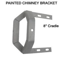 8" inch Painted Chimney Mitre Cradle Mounting Bracket Superior Powder Coated