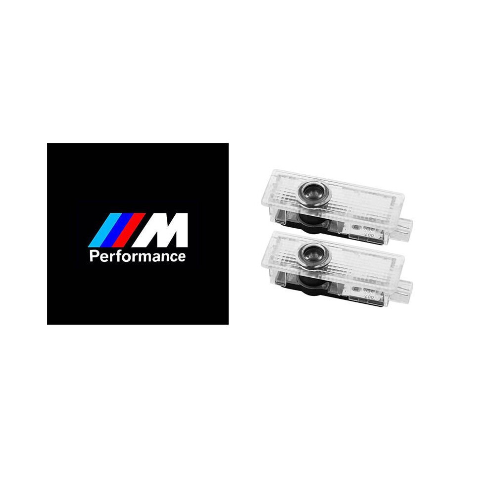 (M Performance Logo) 2X Led Car Door Logo Welcome Laser Projector Emblem Lamp Light