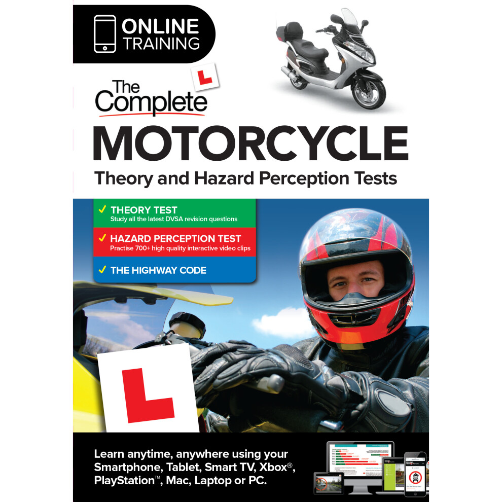 2022 The Complete Motorcycle Theory & Hazard Perception Test Online Subscription