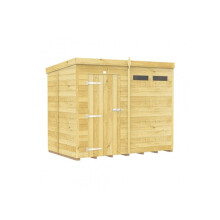 Pent Security Shed 5ft x 8ft Single Door Fast & Free 2-5 Nationwide Delivery