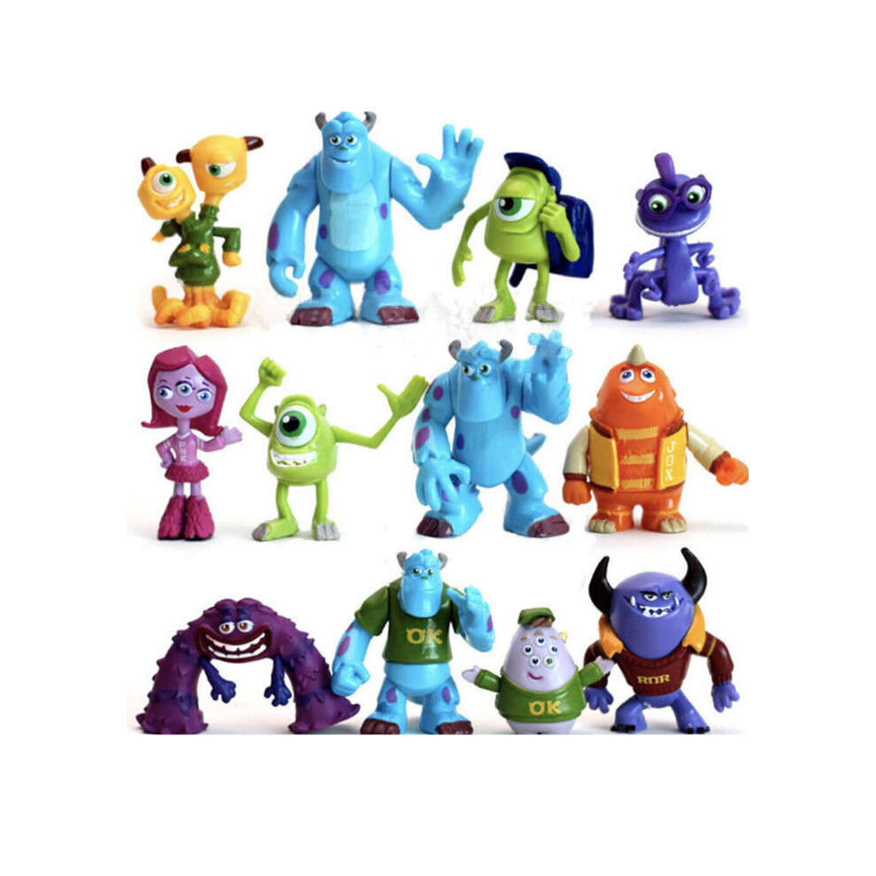 12 Pcs/Set Monsters Inc Monsters University Action Figure Kids Toy