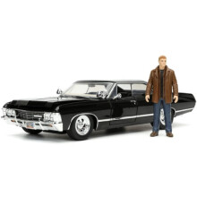 Jada 32250 Supernatural 1967 Impala SS Sport Sedan With Dean Winchester Figure 1:24 Scale