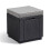 Keter (Graphite) Keter Cube Cushion Seat Table Footrest Storage Box 1