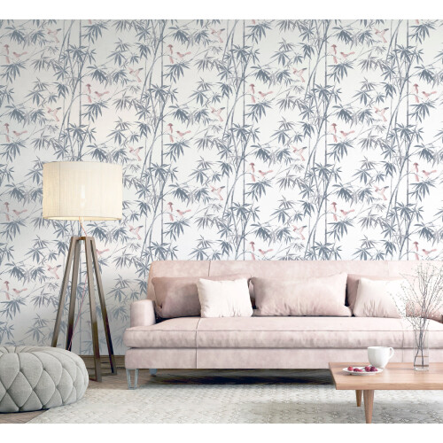 Arthouse Birds & Bamboo Grey 2