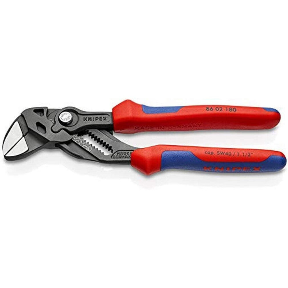 KNIPEX Pliers Wrench pliers and a wrench in a single tool (180 mm) 86 02 180