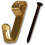 Electro Brassed Single Picture Hook with Pin - Small (Pack of 20) 2