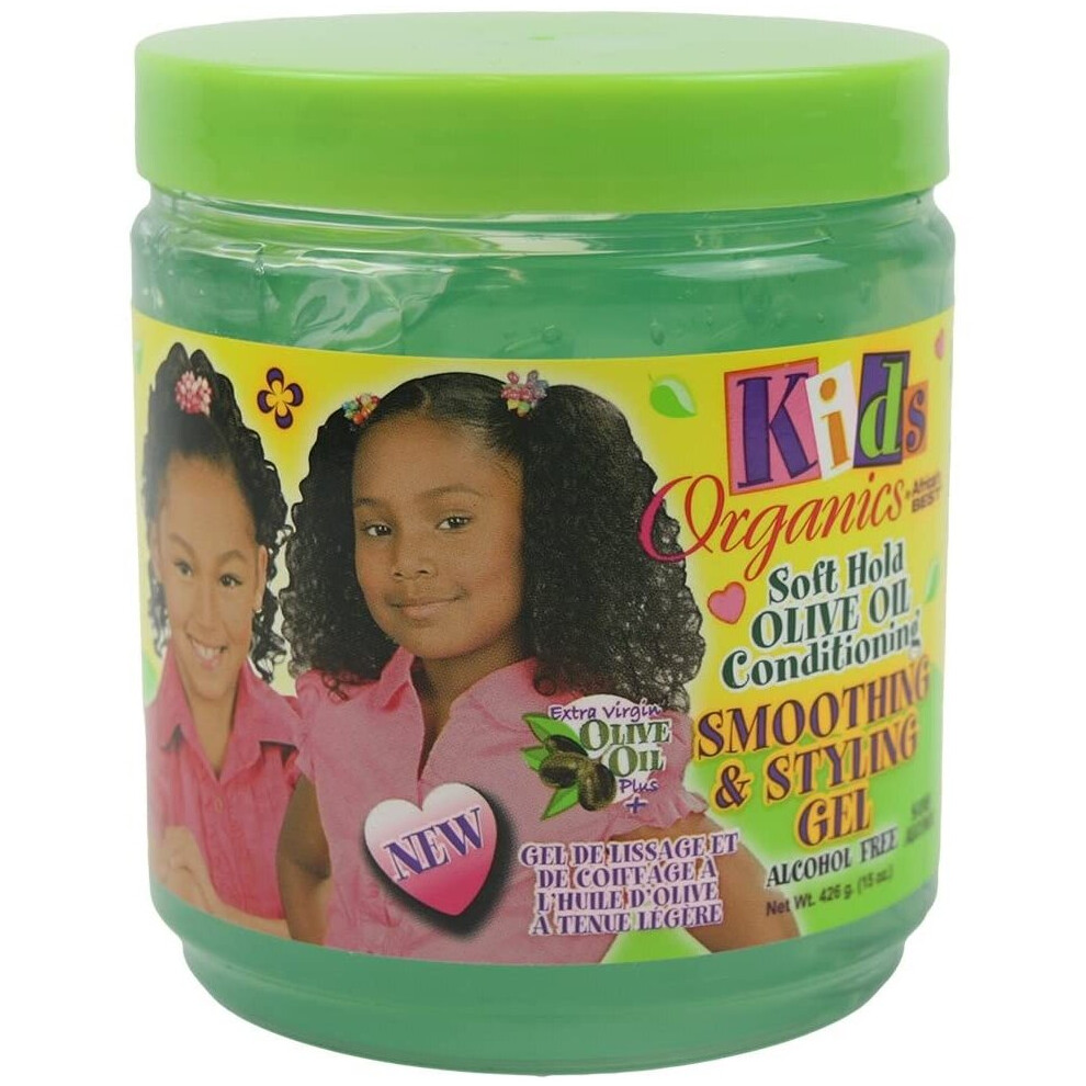 Kids Organics 426 G Soft Hold Olive Oil Conditioning Smoothing And Styling Gel