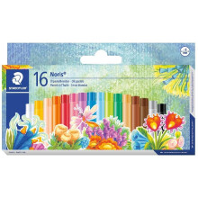 Staedtler 241NC16 - soft waxes, Box of 16 assorted colors