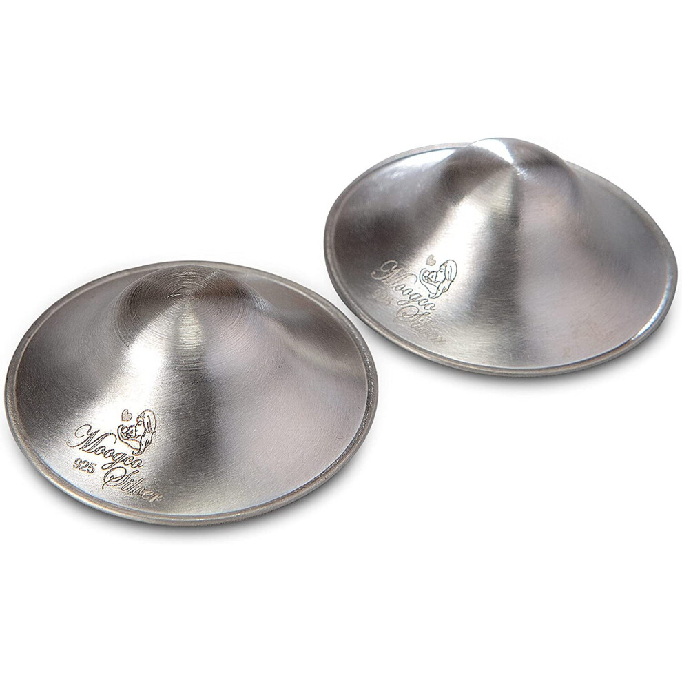 Nipple Shields For Nursing Newborn - Newborn Essentials Must Haves - Soothe And Protect Your Nursing Nipples - The Original Nursing Cups - 925 Silver Moogco