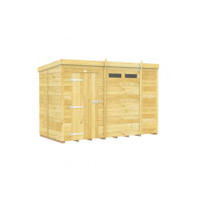 Pent Security Shed 5ft x 10ft Single Door Fast & Free 2-5 Nationwide Delivery