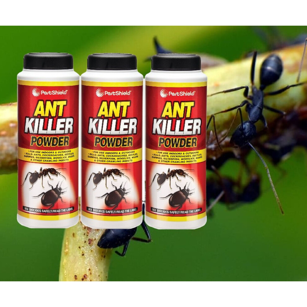 3 Ant Killer Powder Wasp Nest Crawling Flying Insect Pestshield 150g