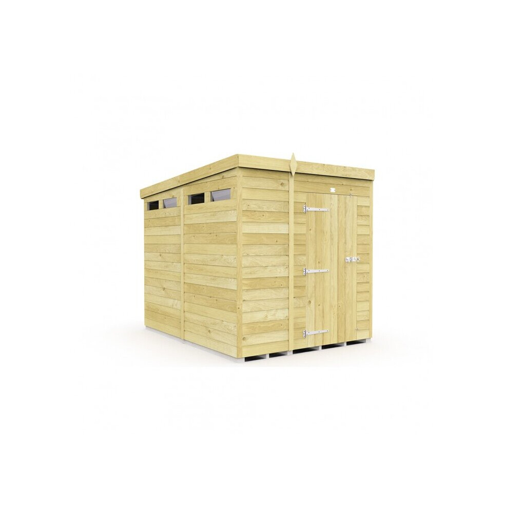 Total Sheds Pent Security Shed 8Ft X 5Ft Fast & Free 2-5 Nationwide Delivery
