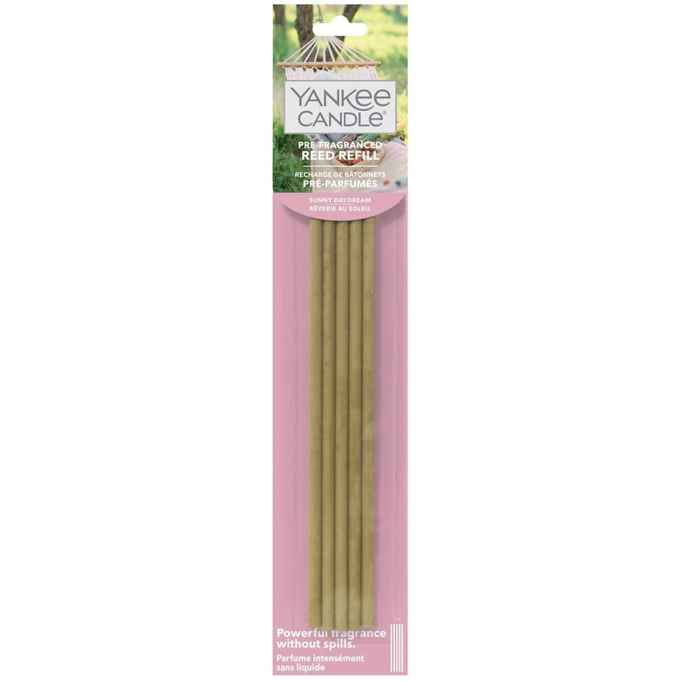 Yankee Candle Pre-Fragranced Reed Diffuser Refill Sticks | Sunny Daydream | Lasts Up to 6 Weeks | 5 Count | Garden Hideaway Collection