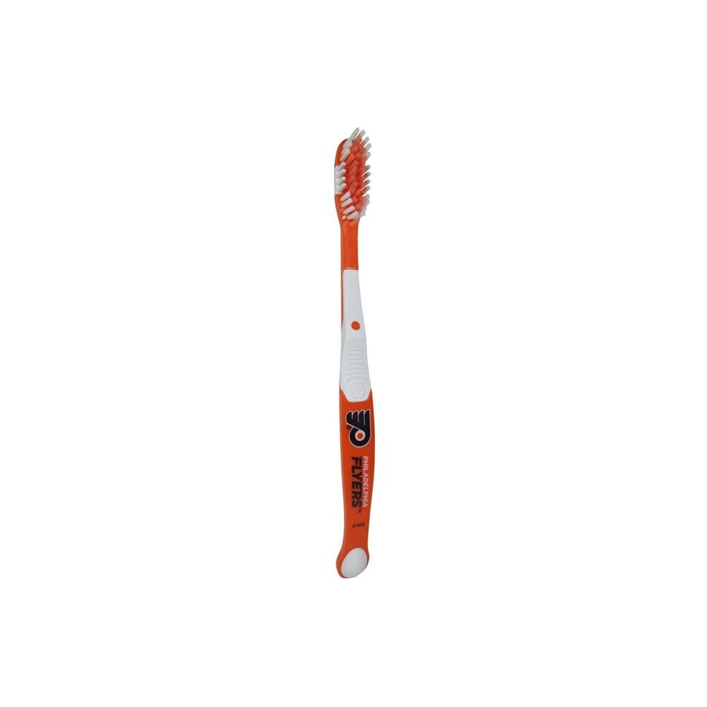 Siskiyousports Siskiyou Htbr65 Unisex Nhl Philadelphia Flyers Mvp Adult Toothbrush