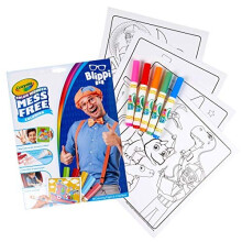 Crayola Color Wonder Blippi, Mess Free Coloring Pages & Markers, Gift for Kids, Age 3, 4, 5, 6