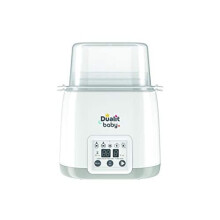 Dualit Double Baby Bottle Warmer & Steriliser | White and Grey | BPA Free | Multi-Functional | High Temperature Steam Clean | Fast Warming B