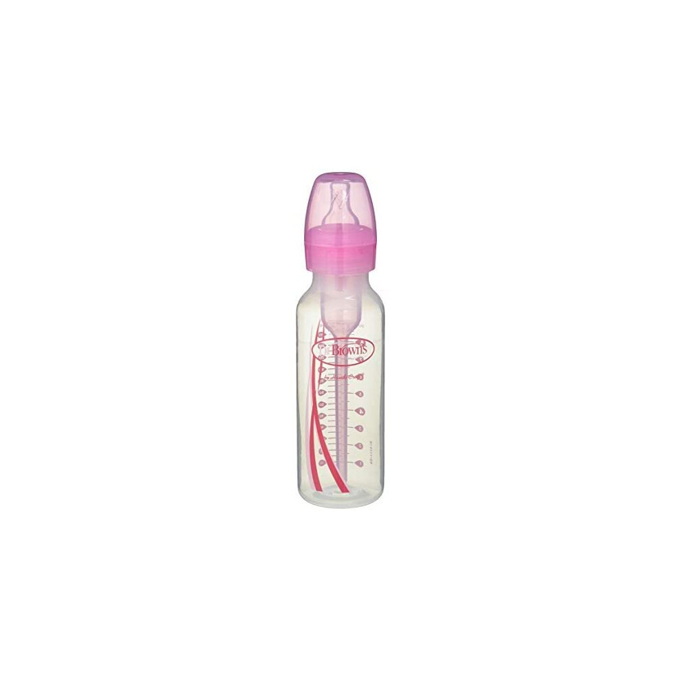 Dr. Brown's OptionsÂ Â Standard Bottle Narrow Mouth 250 ml Pink