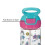Nuby Nuby Push Button Flip-it Soft Spout Tritan Wasserflasche Rosa Einhörner 18 Oz 4