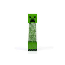 Minecraft Creeper Glitter Motion Light | 12-Inch Fun Mood Light LED Lamp