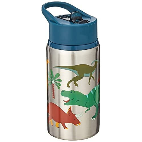 Stephen Joseph Stainless Steel Water Bottles, 18 OZ, Dino