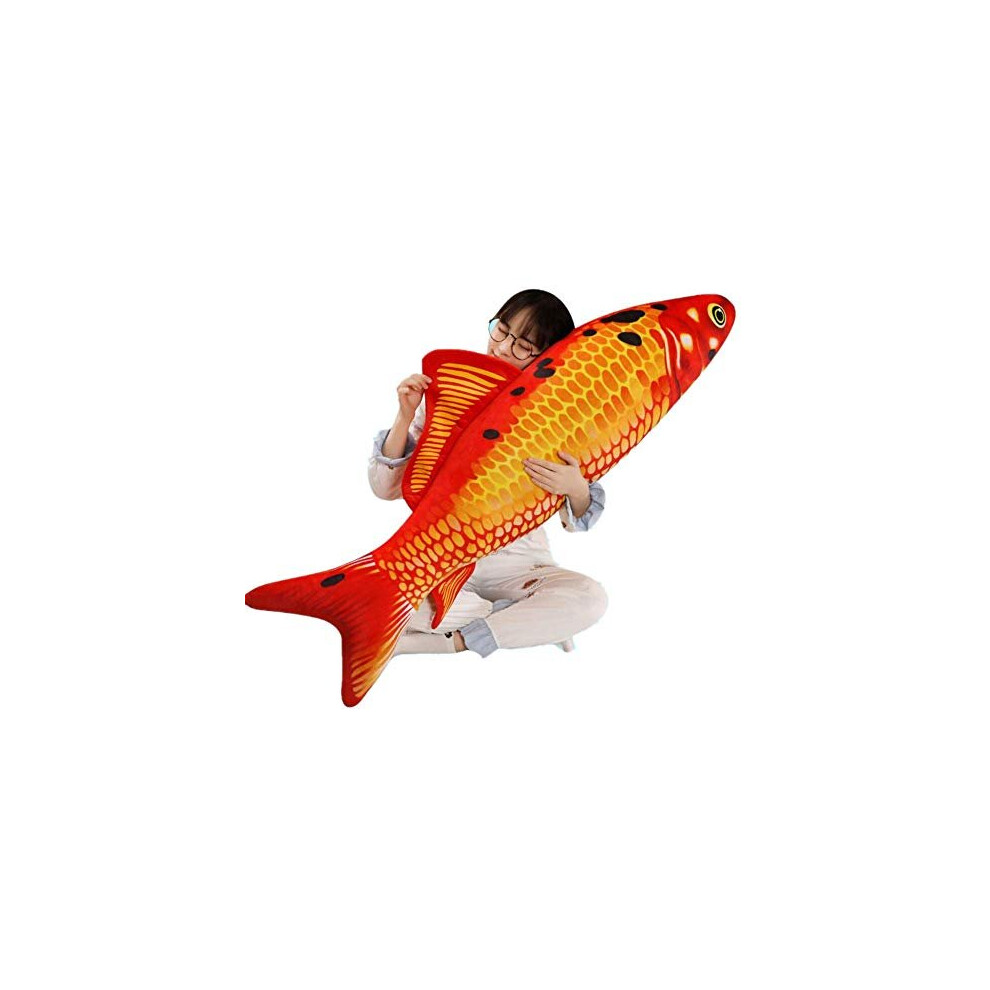 Xiyuan Riesen-Simulation Fisch Pl Schtier/Spielzeugkissen/Stofftierspielzeug F R Heimdekoration Geschenke Spielzeugkissen (31,5 Zoll / 80 Cm)-image