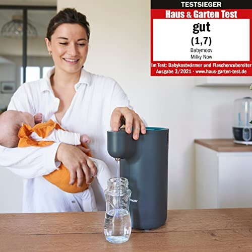 Babymoov Babymoov Milky Now Baby Bottle Maker - 1.1 Litre Capacity, Precise Temperature Setting, Keep Warm, Auto Clean & Sterilisation Function 1
