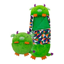 Unisex-Youth Dragon Childs Sleeping Bag, Green, Medium