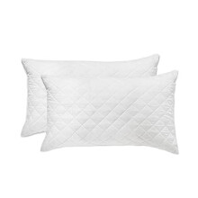 COMFORTESY Quilted Pillow Protectors Standard Size (48 x 74CM) - 100% Hypoallergenic | (Pack of 4)