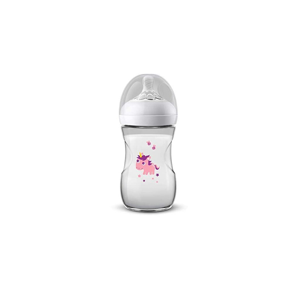 Philips Avent SCF070/25 Natural Bottle 260 ml Unicorn 1 Month