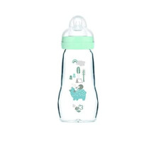MAM Glasflasche "Nature" - 260ml - Aqua - Sauger Fluss 2